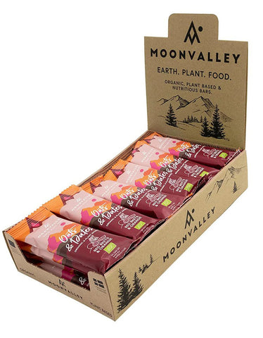 Moonvalley Organic Oats & Dates Bar (Box of 18) - Red Beets & Orange