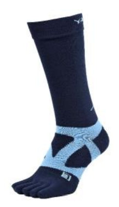 YAMAtune 5 Toe Socks -Long Length with Anti Slip Dots