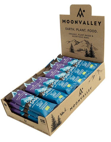 Moonvalley Organic Oats & Dates Bar (Box of 18) - Chocolate & Seasalt